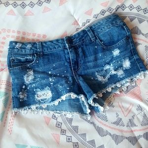 Hippie Laundry Distressed Denim Shorts